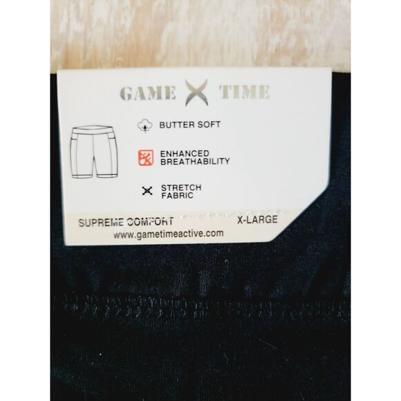 Game Time XL Black Comprrssion Shorts Women's Moist Wicking Pockets NWT RV $30 - Picture 5 of 5
